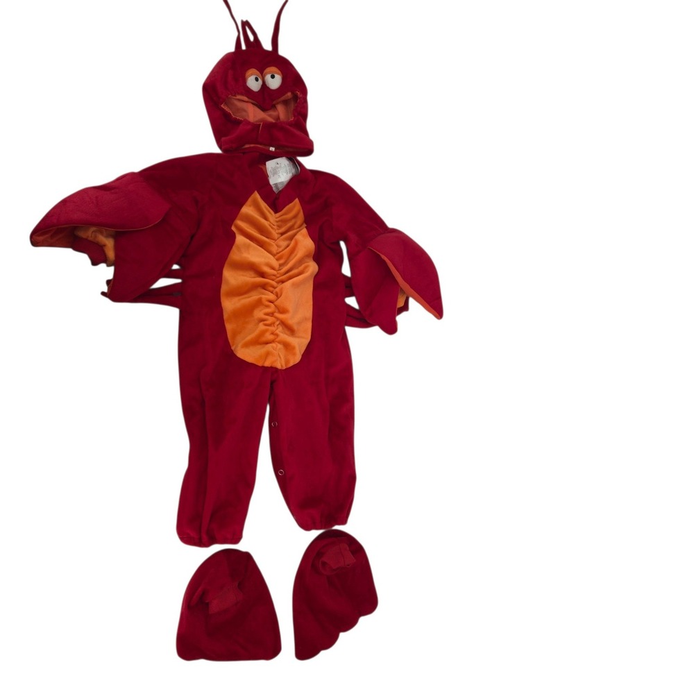 InCharacter Lil Lobster Infant Costume 12-18 Months Red Orange Plush Halloween